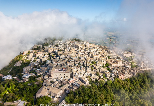 Erice under cloud