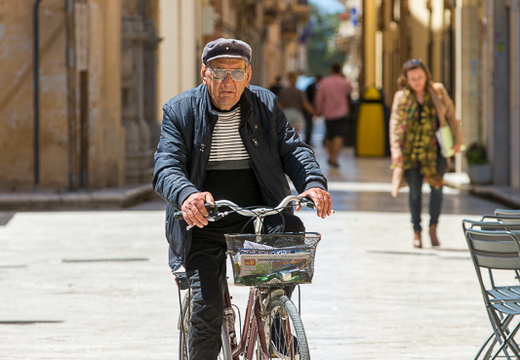 Local on a bicycle